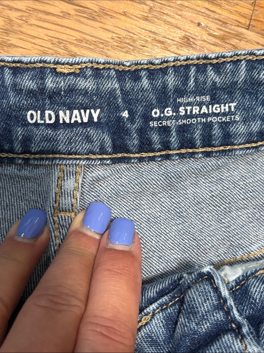OLD NAVY distressed OG straight jeans - Picture 3 of 8